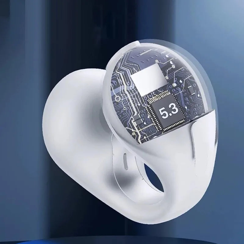 Fone de ouvido bluetooth sem fio com gancho de orelha