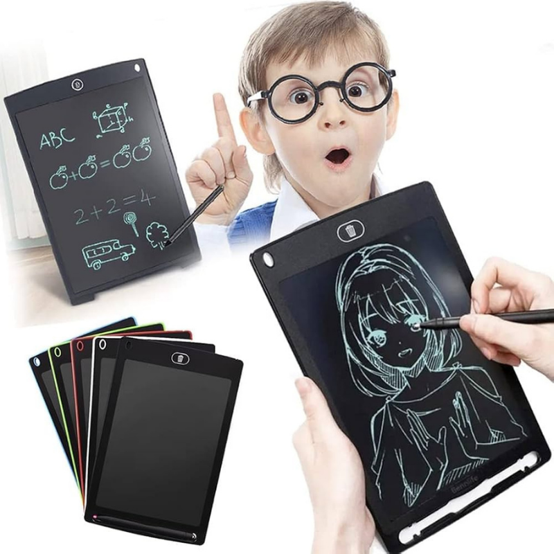 Tablet mágico infantil para desenho e escrita infantil com tela LCD de 12 polegadas