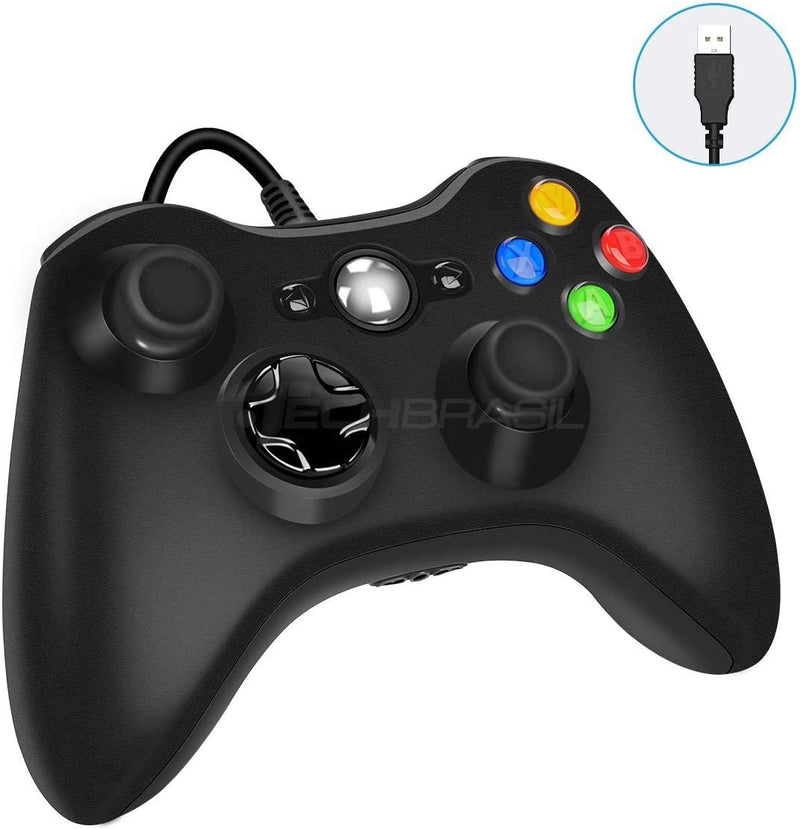 Controle Video Game Xbox 360 Pc Joystick Manete X360
